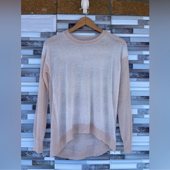 Enza costa pullover sweater sheer top small - Picture 1 of 7